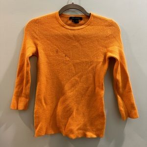 MARC JACOBS the most gorgeous sorbet color orange, legit, cashmere. SOME STAINS